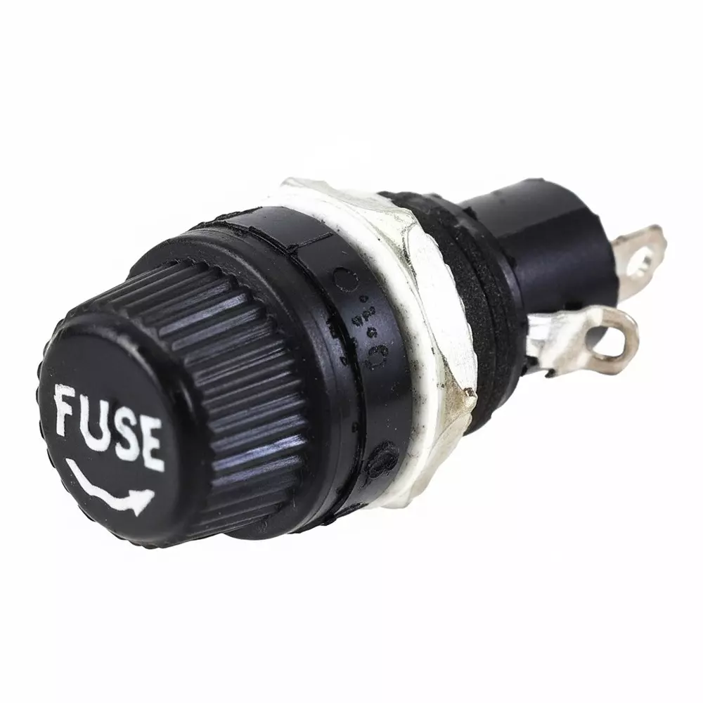 Shin Chin Fuse Holders Panel Mount 1 Pole 10 A Current Rating 250 VAC Voltage Rating, R3-12E