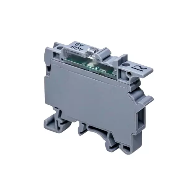 ALTECH Fuse Blocks DIN Rail 2 Pole 6.3 A Current Rating 800 V Voltage Rating, CF4U(L)/6-60V