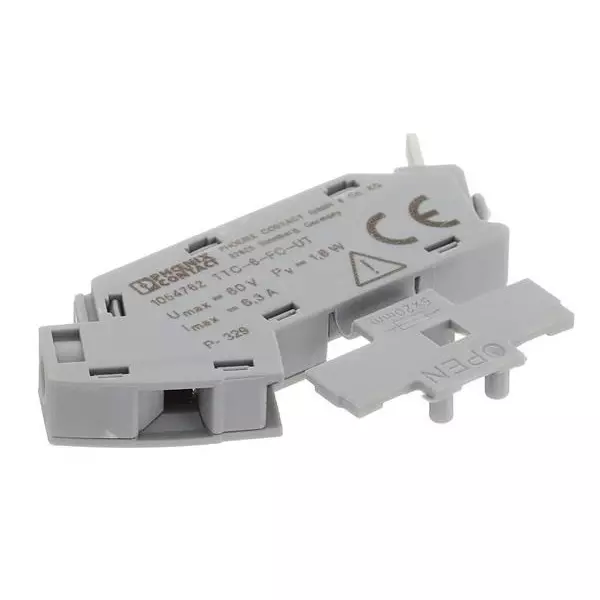 Phoenix Contact Fuse Modules DIN Rail 1 Pole 6.3 A Current Rating 60 VDC Voltage Rating, 1054762