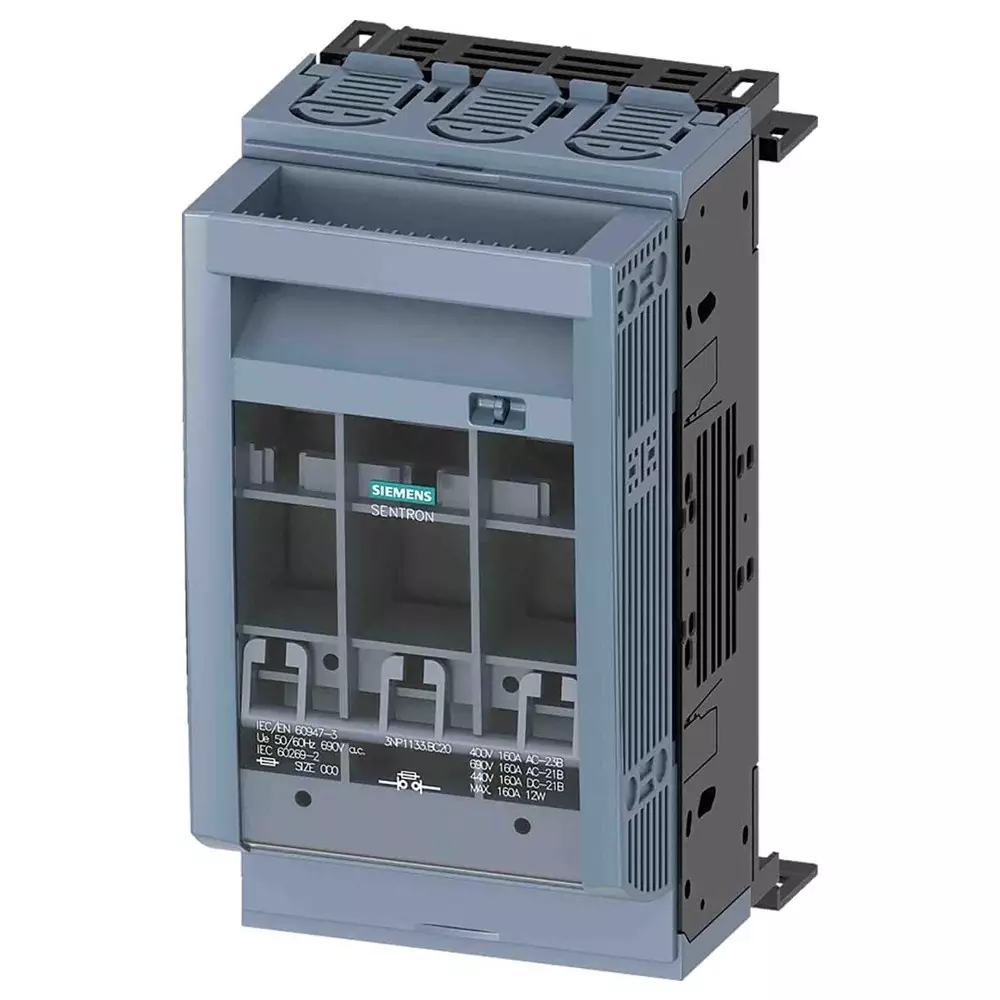 Siemens Fuse Switch Disconnector, 3 Pole, 160A Max Current, 3NP1133-1BC20
