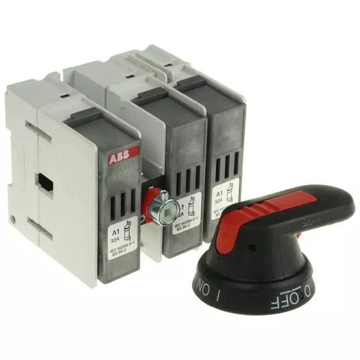 ABB Fuse Switch Disconnector, 3 Pole, 32A Max Current, OS32FB12A11SCA108840R1001