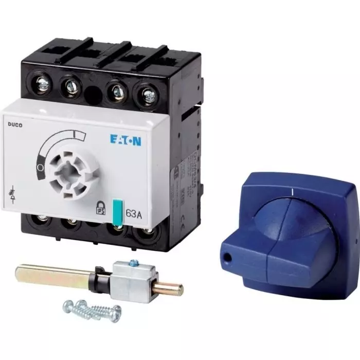 EATON Switch Disconnector, 4 Pole, 63A Max Current, 63A Fuse Current, 1314007 DCM-63/4+CM