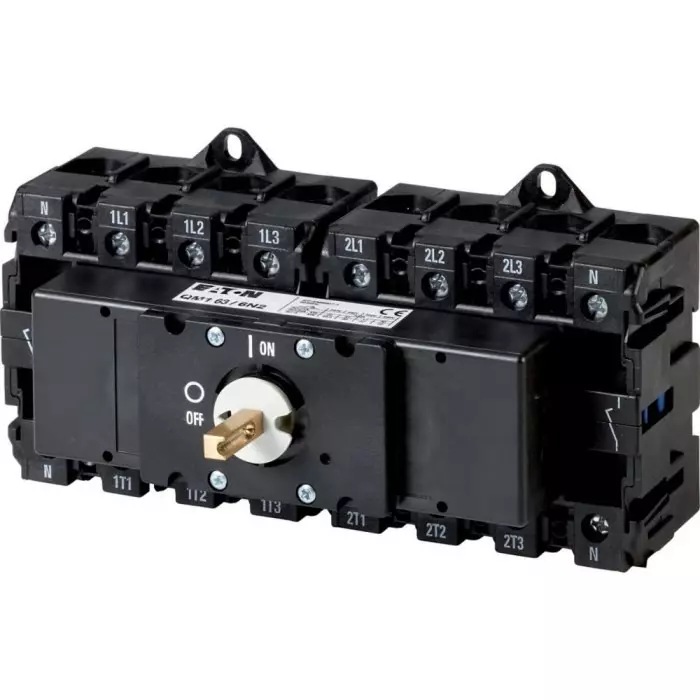 EATON Fuse Switch Disconnector, 8 Pole, 50A Max Current, 50A Fuse Current, 1319904 QM63/6N2