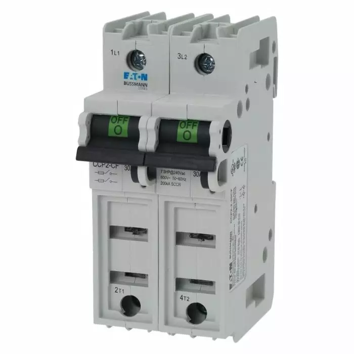 EATON Switch Disconnector, 2 Pole, 225A Max Current, 30A Fuse Current, CCP2-2-30CF (Pack of 3)