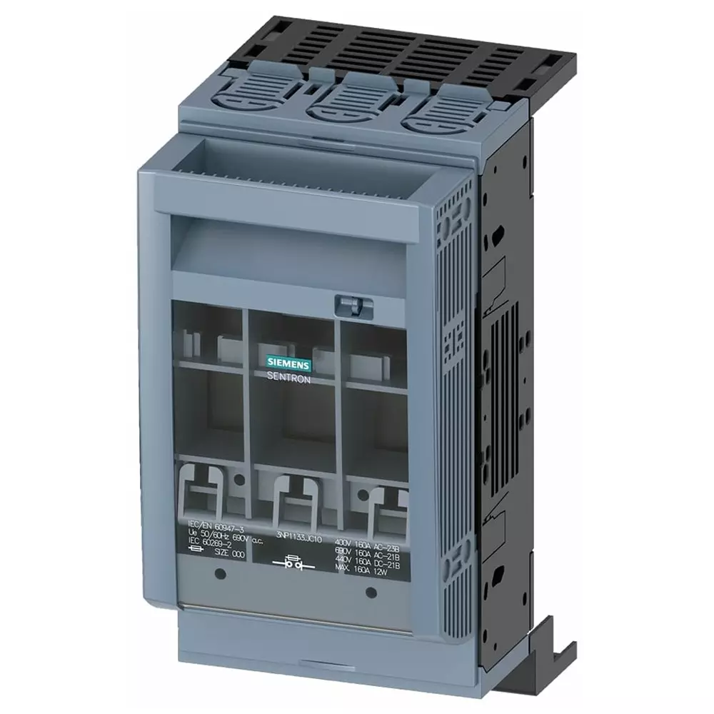 Siemens Fuse Switch Disconnector, 3 Pole, 160A Max Current, 3NP1133-1JC10