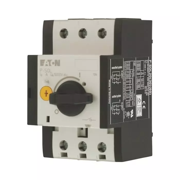 EATON Fuse Switch Disconnector, 2 Pole, 30A Max Current, 70A Fuse Current, 120935 P-SOL30