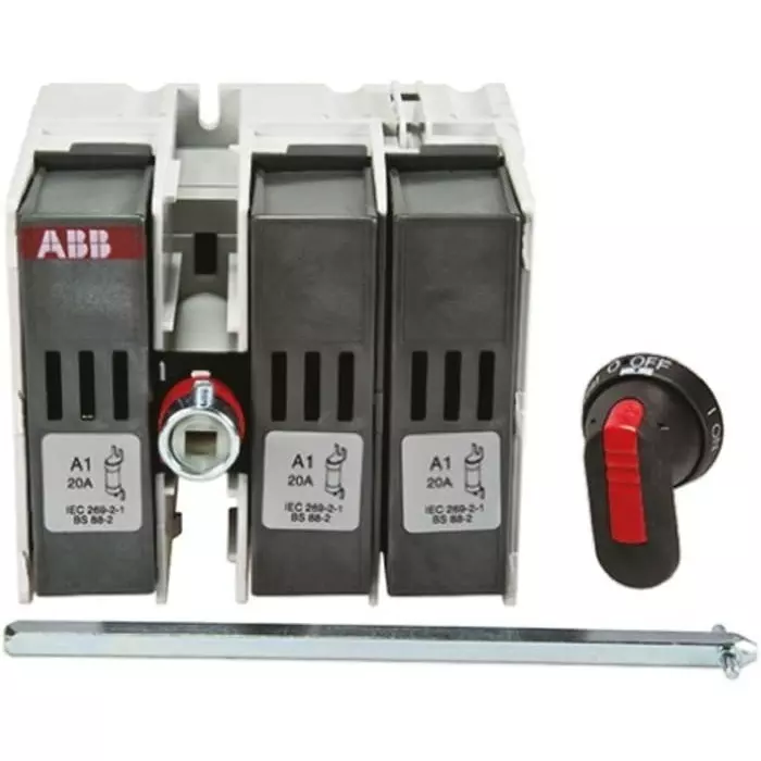 ABB Fuse Switch Disconnector, 3 Pole, 20A Max Current, OS20FB12A11SCA108790R1001