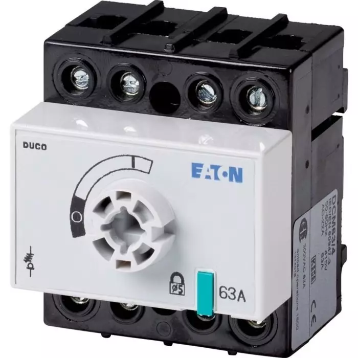 EATON Fuse Switch Disconnector, 4 Pole, 63A Max Current, 1314016 DCM-63/4-SK
