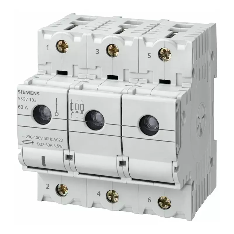Siemens Fuse Switch Disconnector, 3 Pole, 35A Max Current, 5SG7133-8BA35