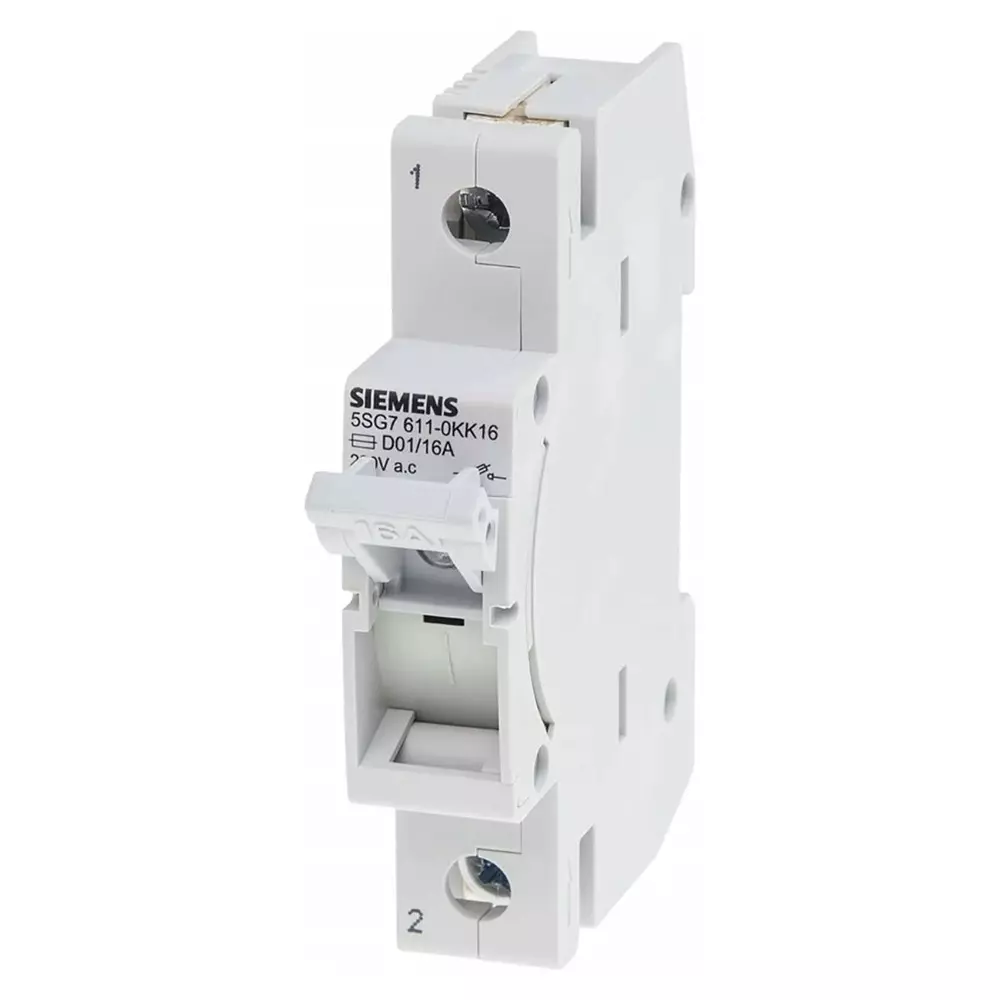Siemens Fuse Switch Disconnector, 1 Pole, 6A Max Current, 6A Fuse Current, 5SG7611-0KK06