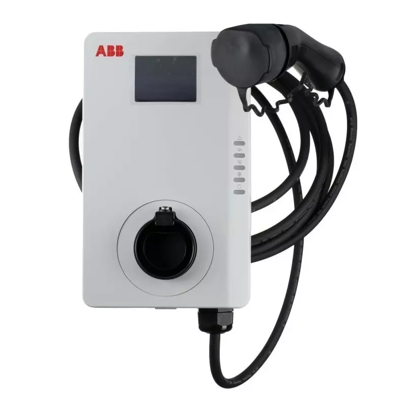 ABB Single Phase 7kW EV Charging Point, 184 â†’ 276 V AC O/P, 32A O/P Type 2, Terra AC W7-G5-RD-MC-0