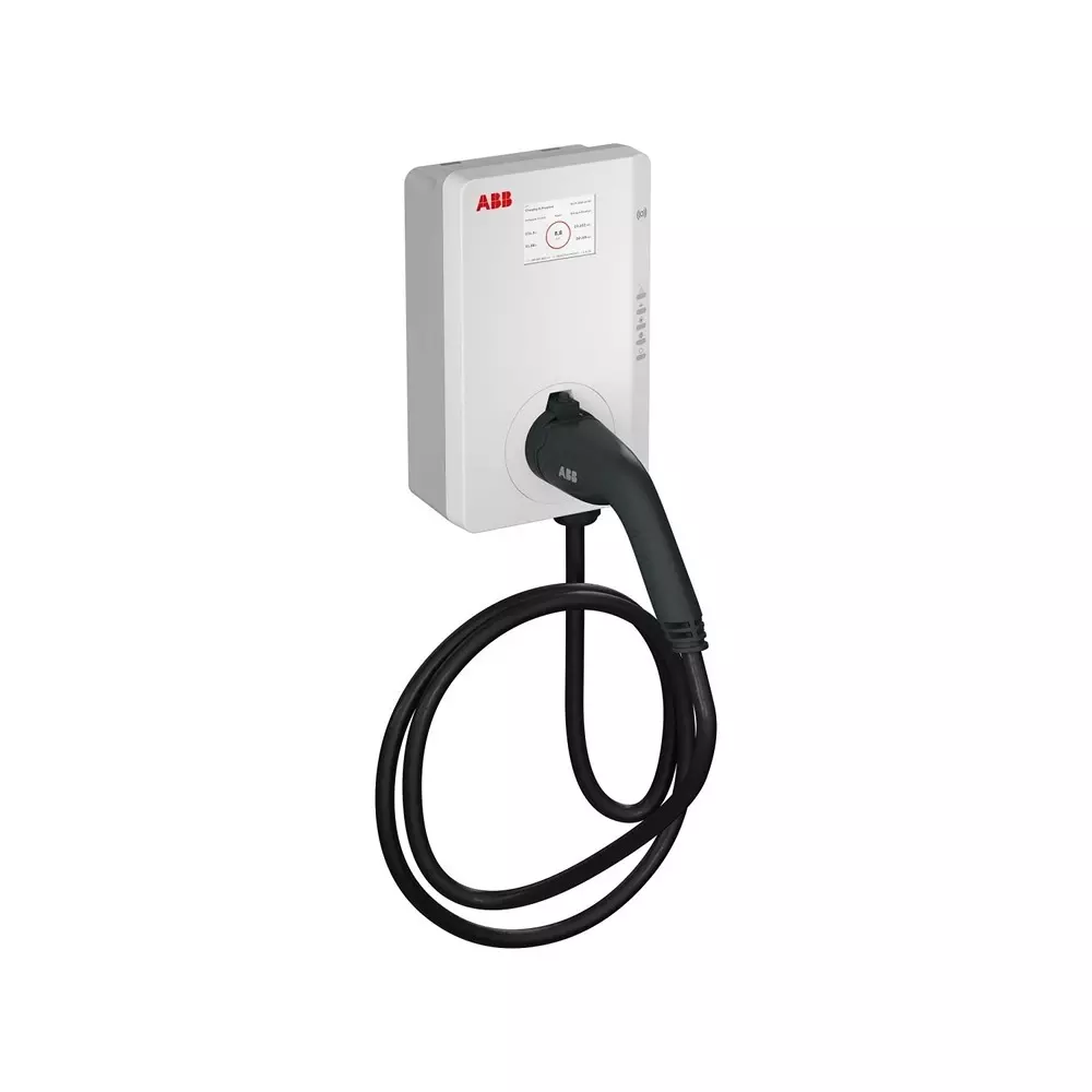 ABB Single Phase 7kW EV Charging Point, 184 â†’ 276 V AC O/P, 32A O/P Type 2, Terra AC W7-G5-RD-MC-0