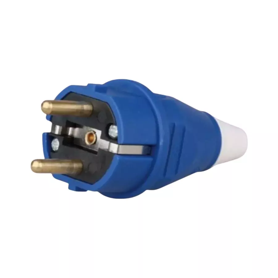 ENERTECH Industrial Plug 16A Current Rating 2 Pin with IP44 Protection, EN-012