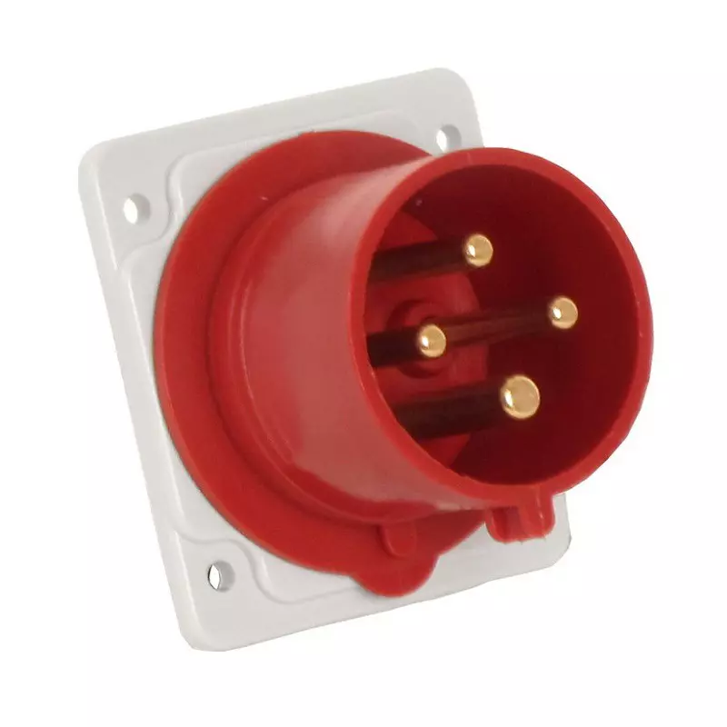 Salzer Panel Mounted Inlets 32 Amp 3 Pole+Neutral+Earth IP 44 Rating 400 V, IP03254-821