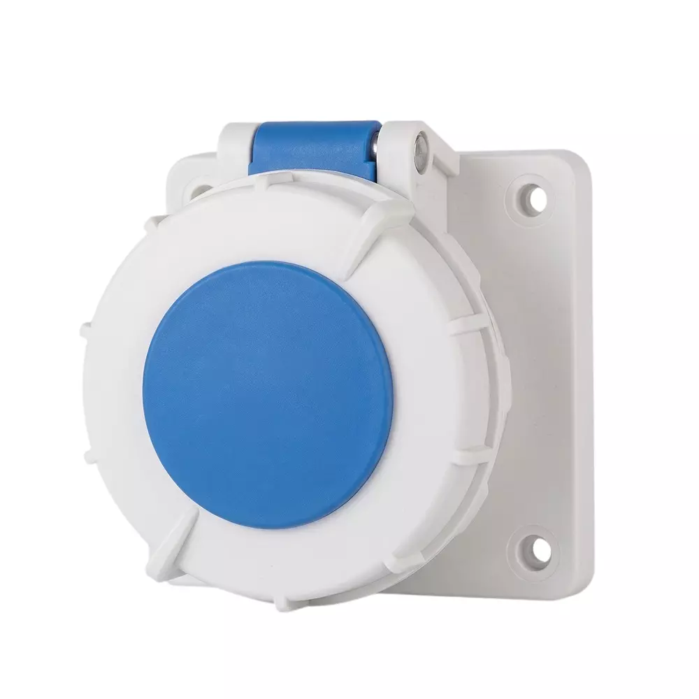 Salzer Panel Mounted Socket Straight 230 V 50-60 Hz IP 67 (Current Rating: 16 - 125 Amp)