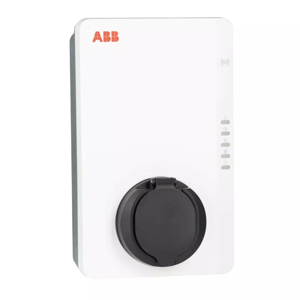 ABB Single Phase 7kW EV Charging Point, 184 â†’ 276 V AC O/P, 32A O/P Type 2, 6AGC085383