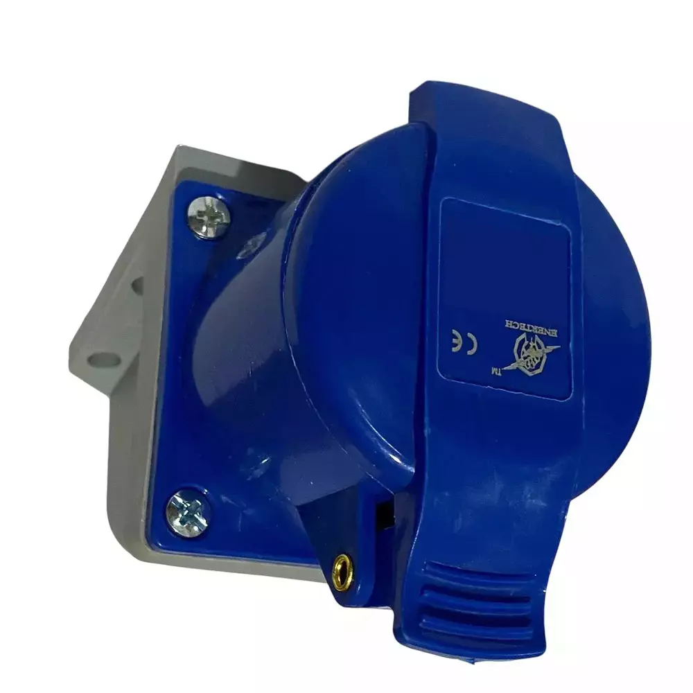 ENERTECH Industrial Wall Socket 16A Current Rating 3 Pin with IP44 Protection, EN-113