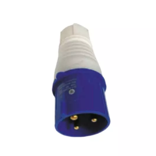 FTC Industrial Plug 32 A 3-Pin IP-44 White & Blue, 0-23