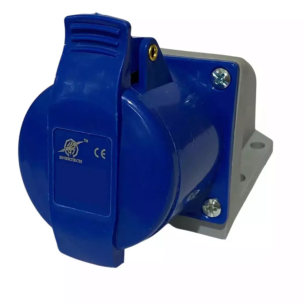 ENERTECH Industrial Wall Socket 63A Current Rating 5 Pin with IP67 Protection, EN-135