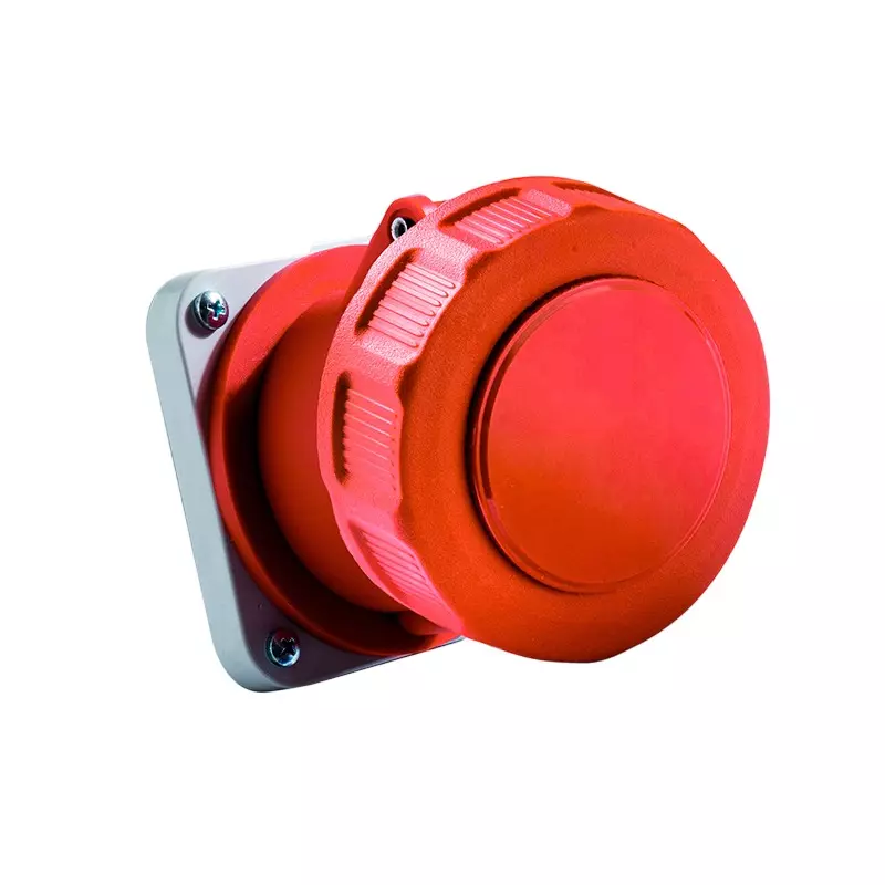 CAPE Electric Straight Socket Panel Mounted CEE Type IP67 3P+N+E Pole 16 A Current 380-415 V, 24371