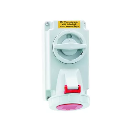 Neptune Socket-Outlet Interlocked 63 Amp Water Tight IP-67 3 Phase + ⏚ 415 V, 16604