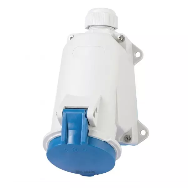 Salzer Wall Mounted Socket 32 Amp 3 Pole+Neutral+Earth IP 44 Rating 400 V, IP03254-1557