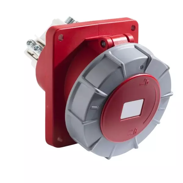 CAPE Electric Angled Socket Panel Mounted CEE Type IP67 3P+N+E Pole 32 A Current 380-415 V, 24333