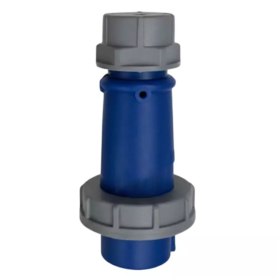 FTC Industrial Socket Wall Mount 32 A 3-Pin IP-67 Grey & Blue, 123-2