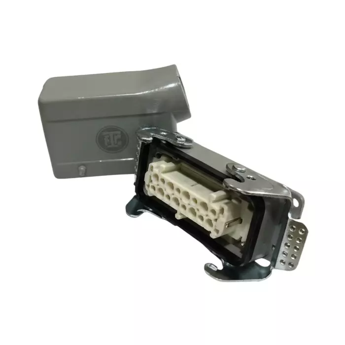 FTC Top Open Plug 4-Pin & Bottom Open Socket Grey, FHA-004-2