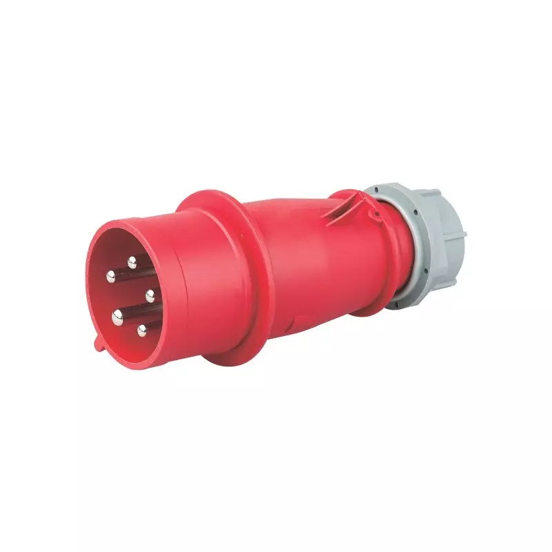 JIGO 5 Pin Industrial Plug 16 A Current and 220-380 V Voltage, JG-015X (Pack of 10)