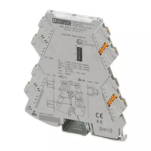 Phoenix Contact Output Isolators SIGNAL DUPLICATOR, 2-CH, CURRENT/VOLTAGE, 2905028