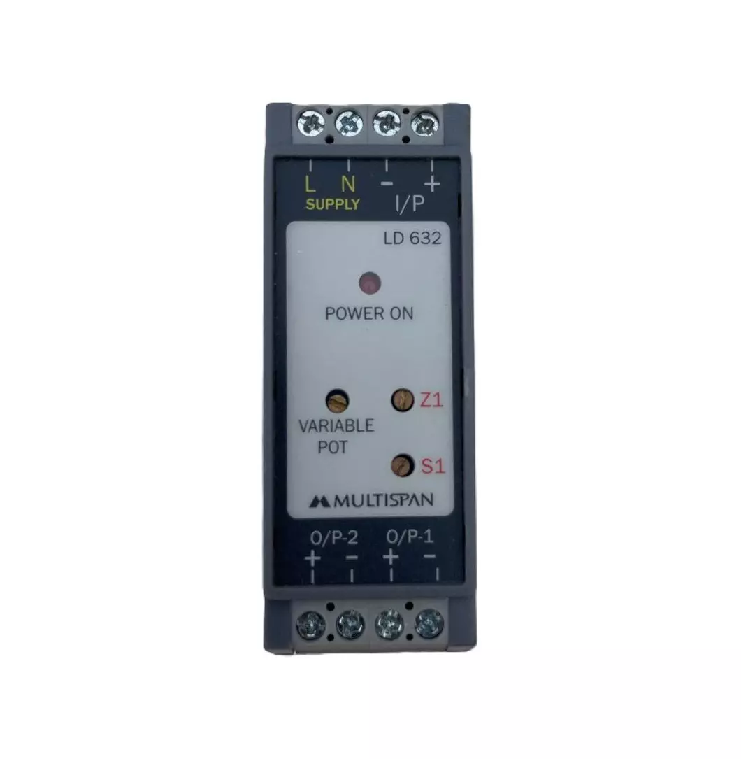 Multispan Load Cell Signal Isolator and Transmitter 0 to 33.33 mV DC Input and ± 1% FSD Accuracy, LD-632