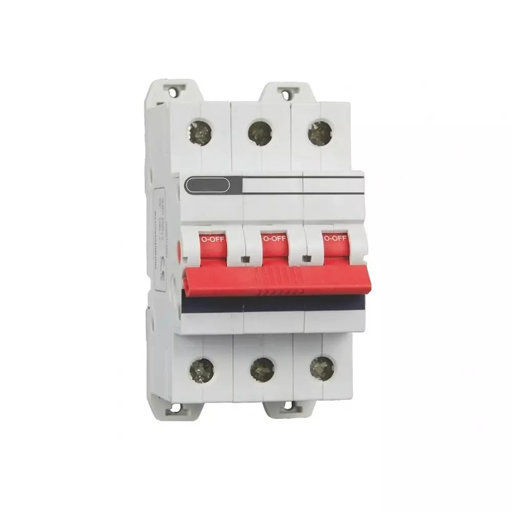L&T [ Lauritz Knudsen ] Isolator White Three Pole 125 Amp, AUI00312500