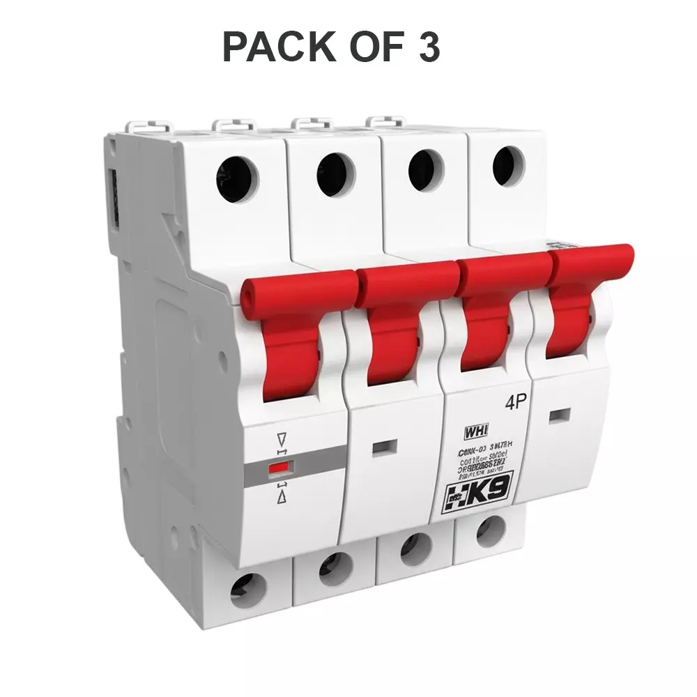 K9 Pro Safe Isolator Four Pole 40 Amp White, 6121 (Pack of 3)
