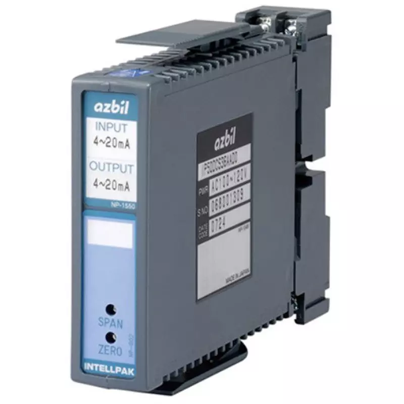 Azbil Intel Pack DC Isolator AC 100/110/120 V (50/60 Hz) Power Supply Voltage, IP50DCS19PA00
