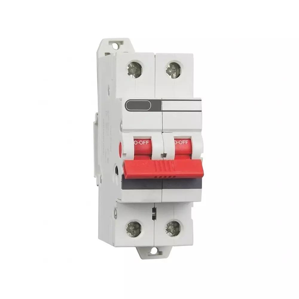 L&T [ Lauritz Knudsen ] Isolator White Double Pole 125 Amp, AUI00212500