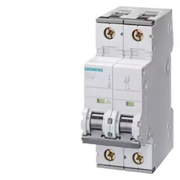 Siemens SENTRON 5SY8 MCB, 2P, 300mA Curve D, 400V AC, 70 kA Breaking Capacity, 5SY8214-8