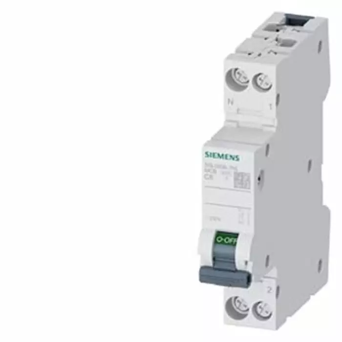 Siemens SENTRON 5SL60 MCB, 1P + N, 6A Curve C, 230V AC, 60V DC, 6 kA Breaking Capacity, 5SL6006-7KL