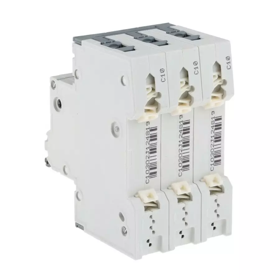 Siemens Sentron 5SY4 MCB, 3P, 10A Curve C, 400V AC, 10 kA Breaking Capacity, 5SY4310-7