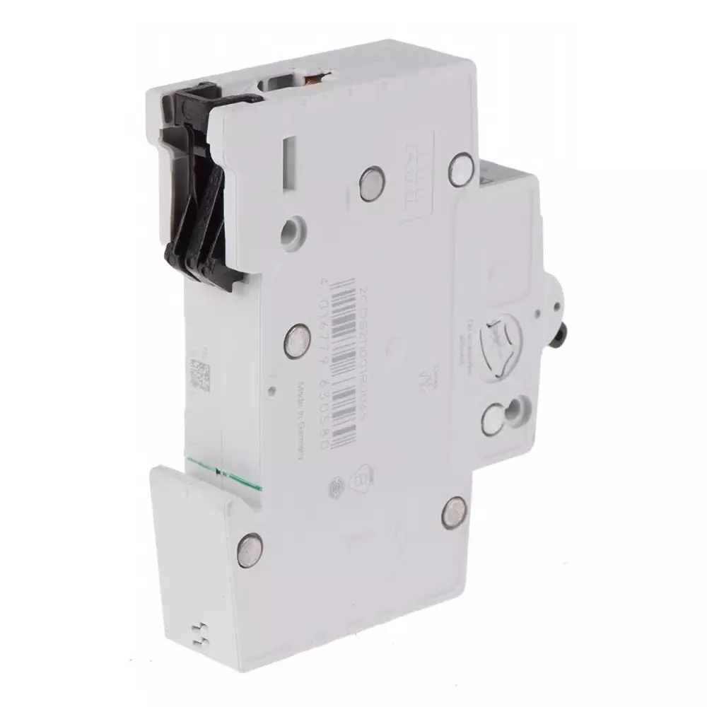 ABB Compact Home SH200 MCB, 1P, 6A Curve B, 400 V AC, 60 V DC, 6 kA Breaking Capacity, 2CDS211001R0065SH201-B6