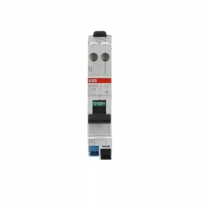 ABB SN201 MCB, 1+N, 10A Curve C, 230 V AC, 4.5 kA Breaking Capacity, 2CSS245202R0104