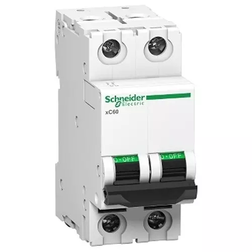 Schneider Electric 25 A Miniature Circuit Breaker Acti 9 xC60 2 Pole C Curve 10000 A Breaking Capacity, A9N2P25CGN