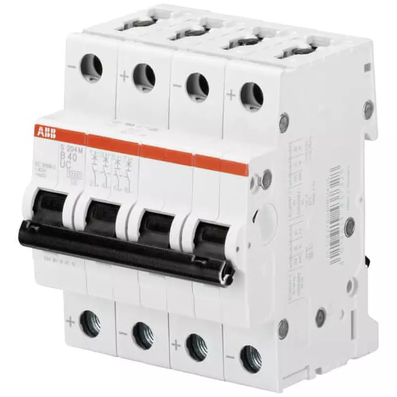 ABB Miniature Circuit Breaker 8 Amp Rated Current 4P Electrodes, S204M-C8UC