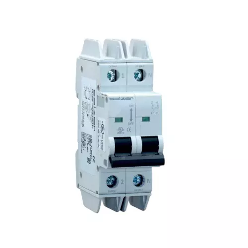 Salzer MCB Branch Protector 16 Amp 2 Pole 10 kA Short Circuit UL 489 For Motor Load & Industrial Applications (Pack of 6 Pcs)