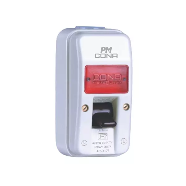 Cona GOLD Double Pole Gold Surface 32 A Current 32 A White, 2381