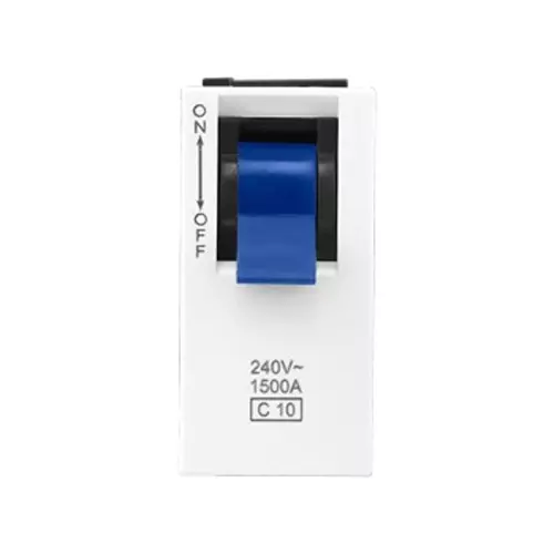 Legrand Modular MCB Allzy 10 Amp 1 Module Glossy White, 6811 57