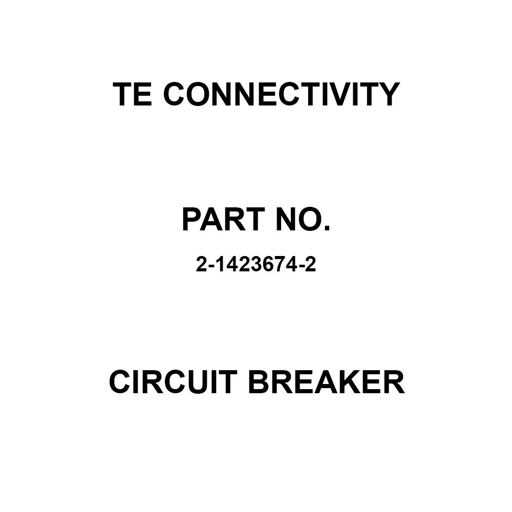 TE CONNECTIVITY Thermal Circuit Breaker 15 Amp Push to Reset Actuator, 2-1423674-2