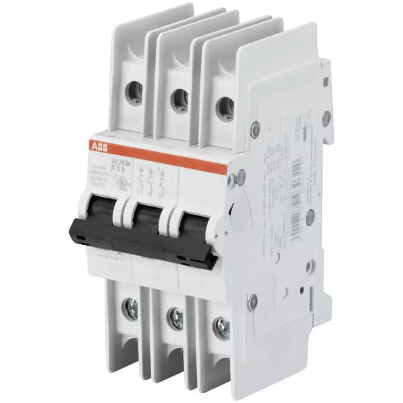 ABB Miniature Circuit Breaker 2 Amp Rated Current 3P Electrodes, SU203M-K2