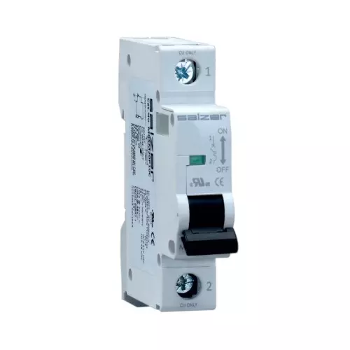 Salzer MCB Supplementary Protector 15 Amp 1 Pole UL 1077 For Domestic & Commercial Application 10 kA Short Circuit Rating (Pack of 10 Pcs)