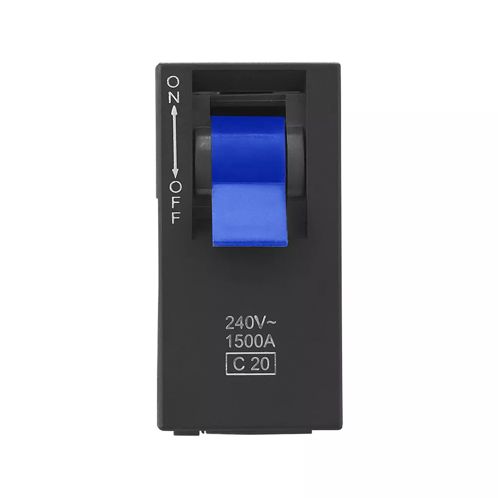 Legrand Modular MCB Allzy 20 Amp 1 Module Matt Black, 6812 59